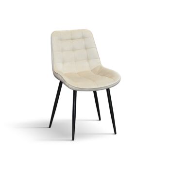 Sedia per uffici in velluto Beige, design moderno