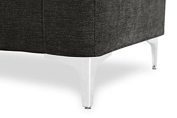 Poltrona di design in finitura Antracite, tessuto sfoderabile