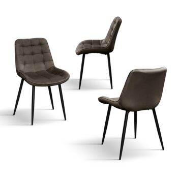 Sedia da ufficio, design moderno, velluto Marrone