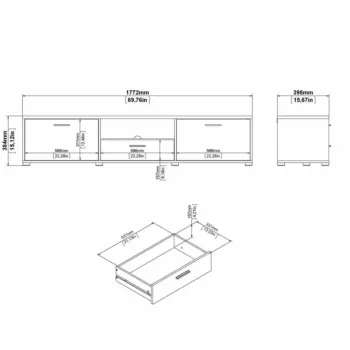 porta tv bianco 