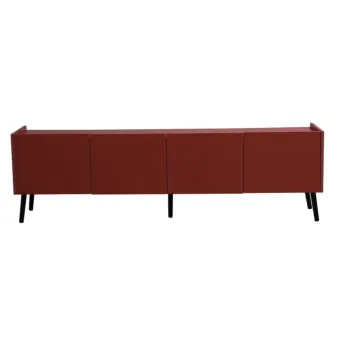 porta tv rosso