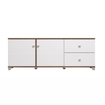 porta tv con cassetti e ante bianco