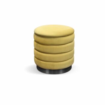 pouf contenitore giallo 
