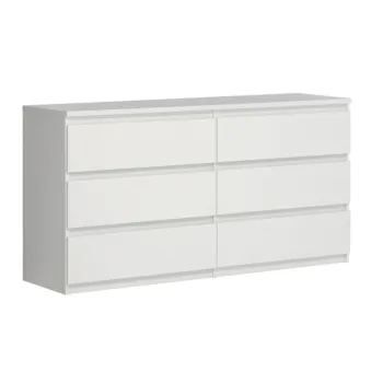 comò a 6 cassetti bianco