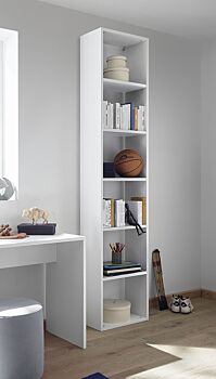 Libreria 5 ripiani color Bianco