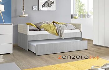 Letto per armadio ponte con cassettone e imbottitura laterale compresa