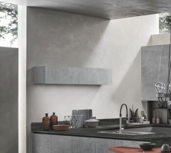 Ribalta per cucina sospesa, Beton