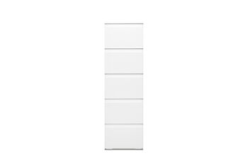 Settimino salvaspazio a 5 cassetti finitura Bianco opaco
