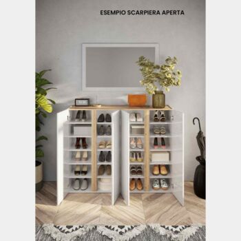 Composizione moderna Bianco lucido e Cadiz