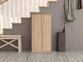Scarpiera bassa 2 ante, finitura Rovere canadian