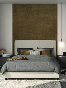 Letto matrimoniale in tessuto in finitura Desert