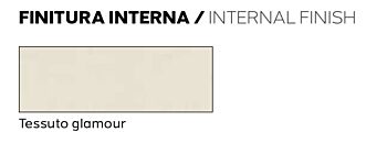 Armadio moderno finitura bianco opaco, 6 ante battenti, 2 con specchio