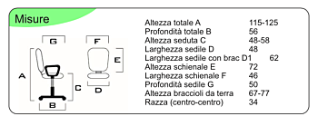 Poltrona presidenziale Nera