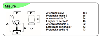 Poltrona da attesa con slitta, Nera