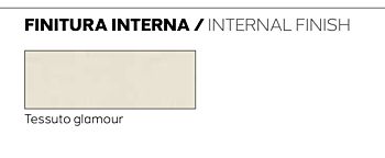Armadio con 6 ante specchio, L. 275, design moderno