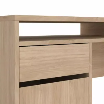 scrivania con alzata  color rovere