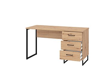 Scrivania per zona studio moderna, finitura Rovere 