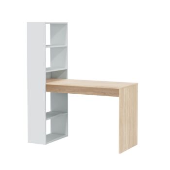 scrivania con libreria camerette