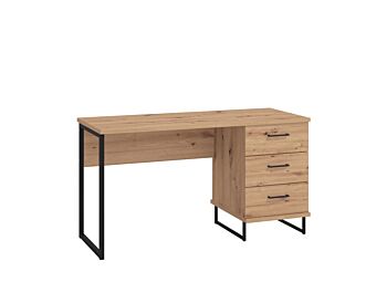 Scrivania per zona studio moderna, finitura Rovere 