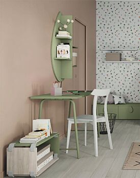 scrivania camerette verde oliva