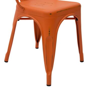 conveniente sedia arancione anticato