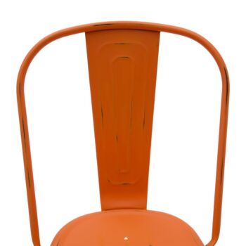 conveniente sedia arancione anticato