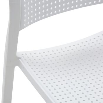 Sedia da esterno in polipropilene, colore bianco