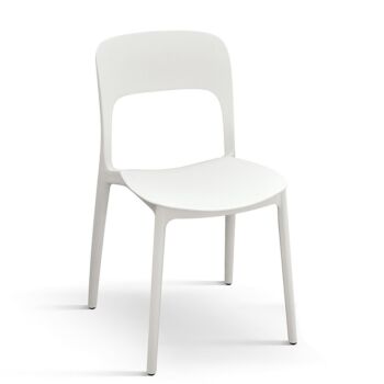 sedia bianca da esterno