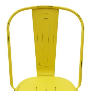 Sedia Stile Industry, struttura gialla