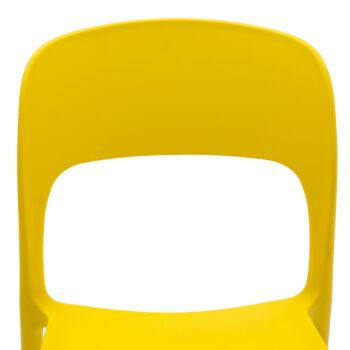 Sedia in polipropilene colore giallo