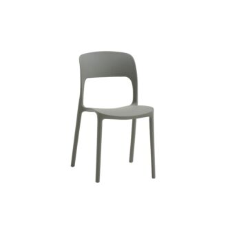 Sedia per interni ed esterni, 42x83x50 h cm, color Grigio
