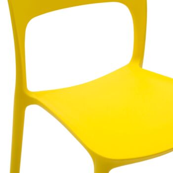Sedia in polipropilene colore giallo