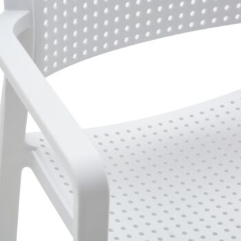 Conveniente Sedia da giardino, colore Bianco