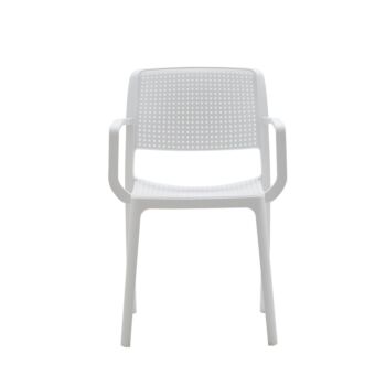 Conveniente Sedia da giardino, colore Bianco