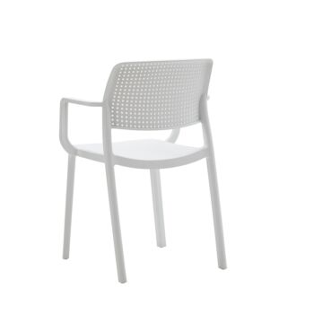 Conveniente Sedia da giardino, colore Bianco
