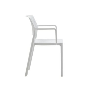 Conveniente Sedia da giardino, colore Bianco