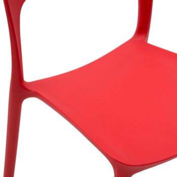 Nuova sedia conveniente da giardino rossa