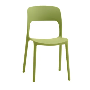 Sedia moderna in polipropilene, disponibile in diversi colori