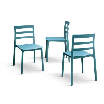 Sedia in polipropilene moderna, disponibile in diversi colori