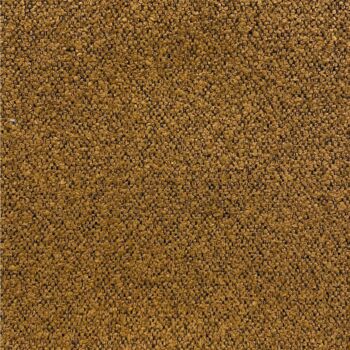 Camera matrimoniale con letto boucle Senape, finitura Bronzo e Mercure