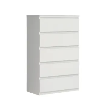 settimino 5 cassetti bianco