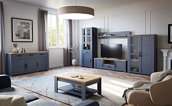 Tavolino da caffè Rovere navy e Rovere riviera