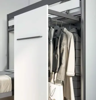 letto soppalco bianco luce