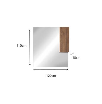 Mobile da bagno 3 cassetti, finitura Mercure Made in Italy
