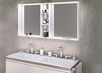 Mobile con lavabo integrato Bianco opaco, sospeso