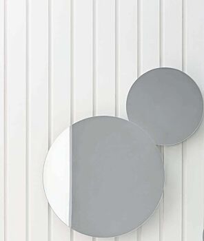 Set composto da 2 eleganti specchi rotondi, Made in Italy