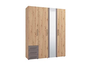 armadio con specchio ideale stile industry