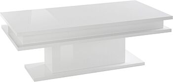 Tavolino da caffè di design finitura Bianco lucido