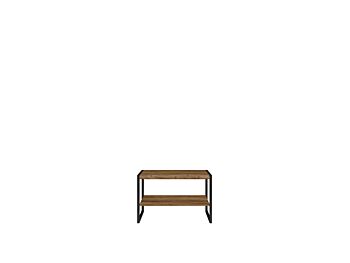 Tavolino con doppio piano d'appoggio, misure 65 x 65 cm 