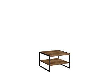 Tavolino con doppio piano d'appoggio, misure 65 x 65 cm 